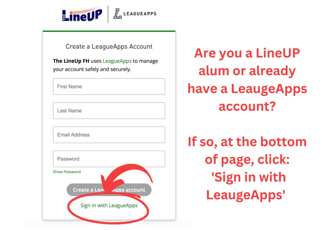 LeagueApps Login