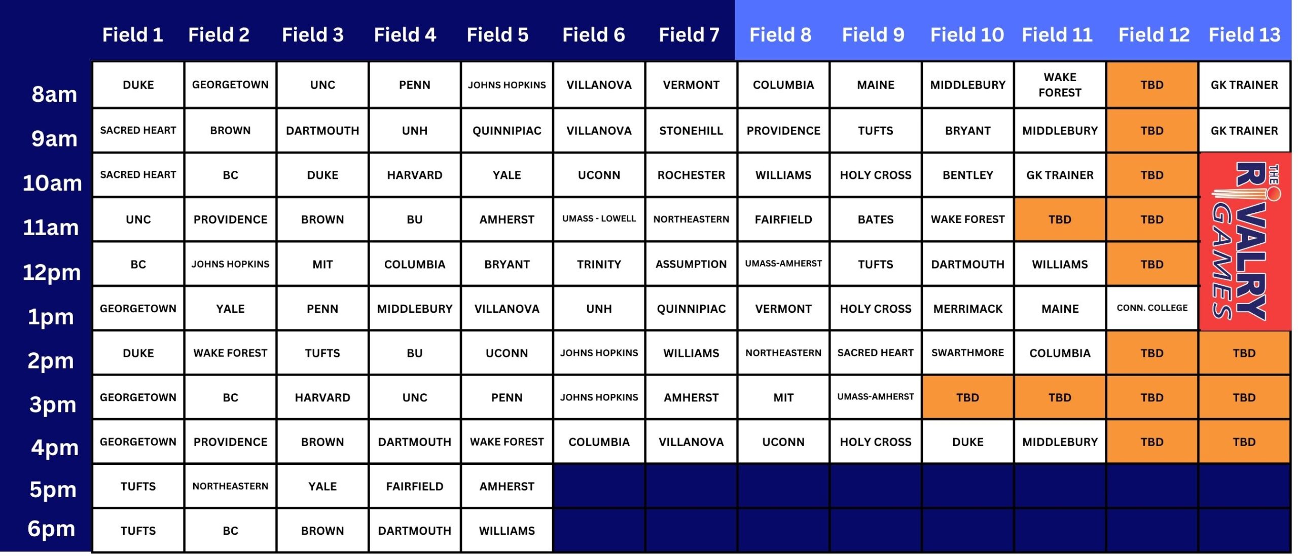 Details Dec. 2, 2023 Specifics The LineUP Field Hockey College